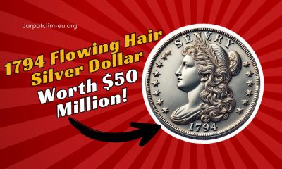 1794 Flowing Hair Silver Dollar- The First Rare U.S. Coin Worth $50 Million!