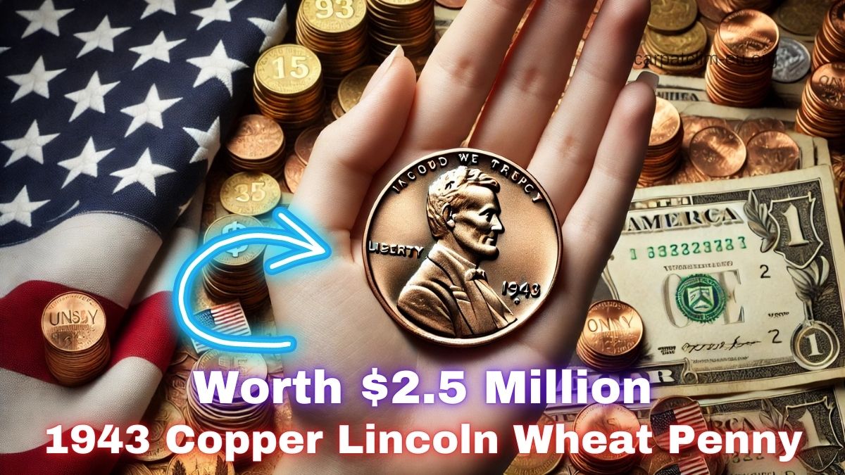 Rare 1943 Copper Lincoln Wheat Penny Worth $2.5 Million, Still In Circulation