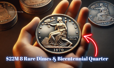 8 Rare Dimes & Bicentennial Quarter Worth $22M Each Circulating