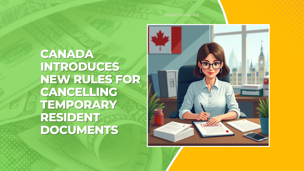 Canada Introduces New Rules For Cancelling Temporary Resident Documents