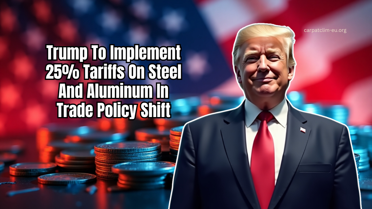 Trump To Implement 25% Tariffs On Steel And Aluminum In Trade Policy Shift